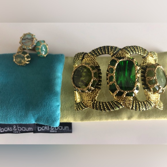 NEW BOKS & BAUM PARIS CUFF & RING - Picture 2 of 16